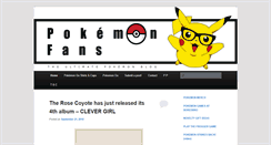 Desktop Screenshot of pokemonfans.net