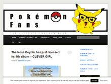 Tablet Screenshot of pokemonfans.net